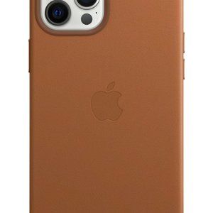 iPhone 12 Pro Max Leather Case with MagSafe - BlackActual Color:Saddle Brown